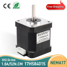 Free shipping Nema 17 Stepper Motor 42 motor 17HS8401S 1.8A with XH2.54 Cable line CE ROSH ISO CNC Laser and 3D printer motor 2024 - buy cheap