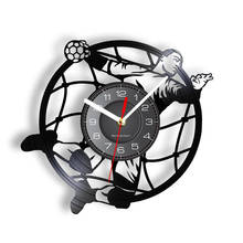 Handball Sport Vinyl Record Wall Clock Football For Teenage Room Team European Ball Games Artwork Handballer Home Decor Watch 2024 - buy cheap