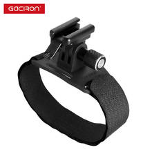 Gaciron farol capacete montar tiras de bicicleta mtb bicicleta titular luz ciclismo peças universal acessórios capacete luz titular 2024 - compre barato