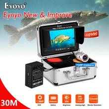 Eyoyo-Cámara de Pesca de Mar EF07H, 1024x600 IPS, 7 pulgadas, 30m, HD, buscador de peces, 12 unidades, luces led IR, batería de 4500mAh 2024 - compra barato