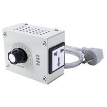 Controlador de velocidade do motor ac 220v 4000w, tensão variável, controle de velocidade do regulador para ventilador, uso com dimmer