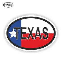 HotMeiNi 13cm x 8.8cm TEXAS STATE OVAL WITH FLAG STICKER USA UNITED STATES Bumper Decal Car Sticker Waterproof Car Accessories 2024 - buy cheap