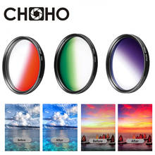Capa degradê ajustável de cor colorida para filtro, acessórios de câmera canon, nikon, sony, 49mm, 52mm, 55mm, 58mm, 62mm, 67mm, 72mm, 77mm 2024 - compre barato