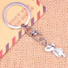 New Fashion Keychain 12x24mm girl hat Pendants DIY Men Jewelry Car Key Chain Ring Holder Souvenir For Gift 2024 - buy cheap