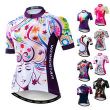 Weimostar-camiseta feminina para ciclismo, camiseta para o verão, manga curta, roupa para andar de bicicleta, mtb, secagem rápida, verão 2024 - compre barato