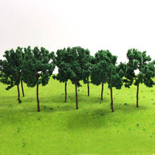 D7040 20pcs HO Scale Train Layout Set Model Trees Deep Green 6.5cm 1:87 Iron Wire Trees 2024 - buy cheap