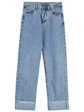 Женские повседневные джинсы с высокой талией, облегающие джинсы, весна-лето-осень 2020, Vq113 2024 - купить недорого