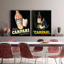 Campari L'aperitivo Vintage Alcohol Advertisement Poster Retro Art Wall Pictures For Pub Bar Kitchen Dining Room Shop Decor 2024 - buy cheap