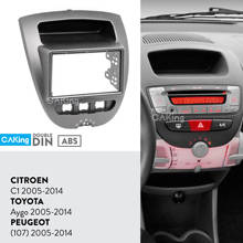 Painel de rádio automotivo, placa adaptadora de placa para toyota aygo, peugeot 2005, citroen c1, 2014-107 2024 - compre barato