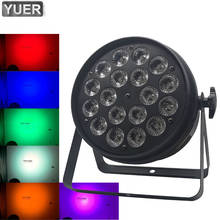 Reflector Par LED plano 6 en 1, iluminación RGBWA UV de 18x18W, DMX 512, efecto de lavado de aluminio para DJ, discotecas, fiestas, bares y escenarios 2024 - compra barato