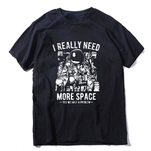 Высококачественная Мужская футболка COOLMIND из 100% хлопка с принтом more space, Повседневная Свободная Мужская футболка с коротким рукавом, крутая футболка, мужские футболки 2024 - купить недорого