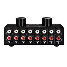 Switcher 6 in 2 Out or 2 in 6 Out Headphone Speaker Switcher Stereo Sound Source Signal Selection Switcher, Interface Adopts RCA 2024 - buy cheap
