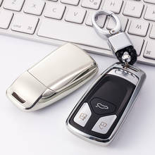 Soft TPU Car Key Case Cover For Audi A4L A8L A4 B9 B7 B6 B5 B8 Q2 Q8 Q5 Q7 Q3 A6 C6 4F TT MK1 TTS Key Ring Shell Fob Accessories 2024 - buy cheap