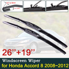 Escobillas de limpiaparabrisas para Honda Accord 8, 2008, 2009, 2010, 2011, 2012, ventana delantera, limpiaparabrisas, accesorios para coche, pegatinas 2024 - compra barato