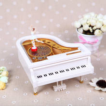 Piano Music Box Creative Friends Couple Birthday Gift Hand Cranked Rotating Girl's Music Box DIY Musical Movement Music Case 2024 - buy cheap