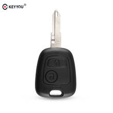 Keyyou 10 peças para citroen c1 c2 c3 c4 citroen saxo xsara picasso berlingo chave fob caso do escudo remoto 2 botões 2024 - compre barato