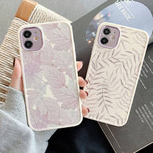 Folhas do vintage à prova de choque caso de telefone para o iphone 12 13 11 pro max x xr xs max 7 8 plus se 2020 11 tpu macio capa traseira coque presente 2024 - compre barato