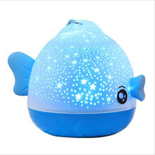 Kissing Fish Rotating Night Light Projector Atmosphere Spin Starry Sky Star Master Children Kids Baby Sleep Romantic Led USB 2022 - buy cheap