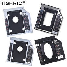 Чехол Tishric из алюминия/пластика 9,5/12,7 мм, SATA 3,0 2,5 дюйма, универсальный HDD Caddy чехол, адаптер для DVD HDD, жесткий ящик для CD Optibay 2024 - купить недорого