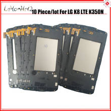 Pantalla LCD para LG K8 LTE K350 K350N K350E K350DS, montaje de marco de vidrio con sensor digitalizador con pantalla táctil, 10 unids/lote 2024 - compra barato