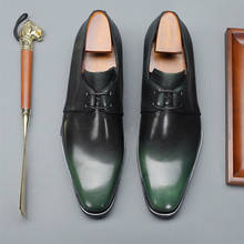 Мужские модельные туфли Keduoduo из натуральной кожи на шнуровке для офиса и свадьбы; Классические оксфорды ручной работы с острым носком; Мужская обувь 2024 - купить недорого