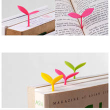Marcadores creativos con forma de brotes de hierba para niños y adultos, marcador de página de libro de lectura de papel, suministros de papelería, GK99 2024 - compra barato