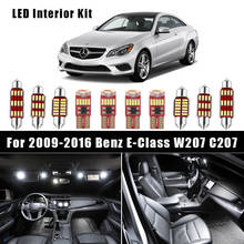 Kit de 12 bombillas blancas para coche, luz LED Canbus para Mercedes Benz Clase E W207 C207 Coupe Dome, lámpara de lectura de mapa, 2009-2016 2024 - compra barato