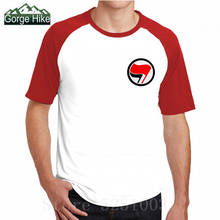ANTIFA Antifascist Anarchy Anarchist T Shirts peace Flag 3D symbol Short Sleeves T-shirt Fashion Print Tops Tees Men's  T-shirt 2024 - buy cheap