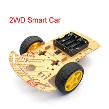 New Motor Smart Robot Car Chassis Kit Speed Encoder Battery Box 2WD For Uno 2024 - buy cheap