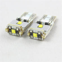 10 шт., автомобильные светодиодсветодиодный лампы T10 3SMD 9 Вт T10 W5W 168 194 2024 - купить недорого