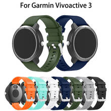 Correa de silicona de 20mm para reloj Garmin Vivoactive3 3, pulsera de silicona para Vivomove HR, correa de repuesto para Vivoactive 3 2024 - compra barato