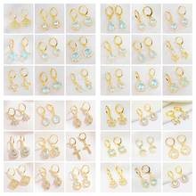 Yunkingdom 36 Pairs/lot High Quality Circle Hoop Earrings Gold Color Earings Wholesale Jewelry for Women Pendant Earing Sets 2024 - buy cheap