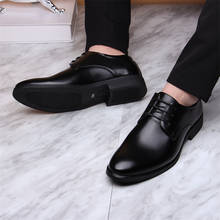 Black Business Formal Shoes Men Slip On Oxford Leather Men Shoes Casual Breathable Wedding Dress Office Shoes 2020 fgb 2024 - buy cheap