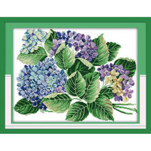 Everlasting Love Purple Floret Chinese Cross Stitch Kits Ecological Cotton Clear Printed 14CT 11CT DIY Gift Christmas Decoration 2024 - buy cheap