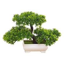 Planta Artificial realista para decoración del hogar y la Oficina, maceta de imitación, bonsái, suministros 2024 - compra barato