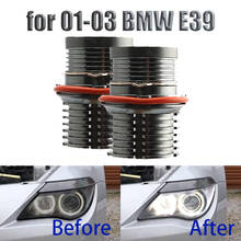 High Power Free Error for 01-03 BMW 5-series E39 Face-lifted 525i 530i 540i 6000K White Angel Eyes Halo Ring Light Bulbs 2024 - buy cheap