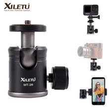 XILETU MT26 Aluminum Metal Mini 360 Degree Tripod Ball Head Panoramic Head W 1/4 Screw For DSLR GoPro 2024 - buy cheap