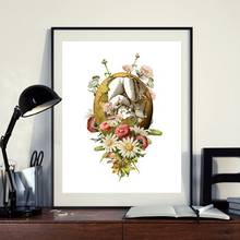 Fetus Vintage Print Anatomy Art Pregnancy Poster Watercolor Floral Art Canvas Painting Obstetrician Gift Clinic Wall Art Decor 2024 - buy cheap