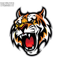 Volkrays Cartoon Car Sticker Mouth Tiger Accessories Reflective PVC Decal  for Motorcycle Golf 5 Kia Ceed Vw Polo,13cm*11cm 2024 - buy cheap