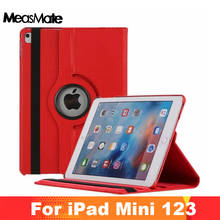 Leather Cover Case for iPad Mini 1 2 3 Case 360 Rotation Flip Stand 7.9'' Casefor for iPad Case mini 1 2 3 Smart Cover 2024 - купить недорого