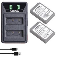 2 baterias de 2000mah para carregador usb duplo de led, carregador para caneta olympus de porcelana, de rótulo, de produto, 2024 - compre barato