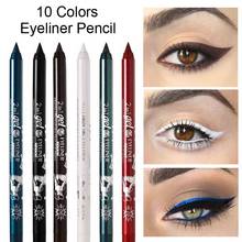 10 Colors Long-lasting Eye Liner Pencil Waterproof Pigment Green Brown Black Eyeiner Pen Women Fashion Eye Makeup Cosmetic TSLM1 2024 - buy cheap