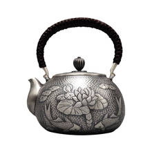Teapot, stainless steel teapot, silver teapot, hot water teapot, teapot 1300 ml water, kung fu tea set. 2024 - buy cheap