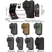 Tactical Pistol Holster Hunting Right Hand Waist Gun Holster MOLLE Vest Pistol Case for Glock 17 19 22 23 31/colt 1911/M9/P226 2024 - buy cheap