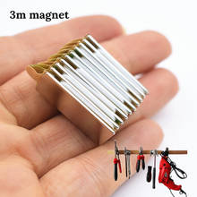 10pcs N52 Neodymium magnet with 3M glue small block super strong Permanent magnetic adhesive tape Bar mini Fridge magnet 2024 - buy cheap
