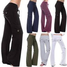 VICABO 5XL Cargo Pants Women Plus Size Strong Elastic Drawstring Wide Leg Trousers Female Soft Joggers Sports Sweatpants 2024 - buy cheap