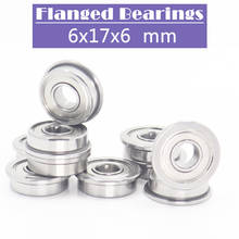 F606ZZ Bearing ABEC-5 ( 10 PCS ) 6*17*6 mm Flanged F606Z Ball Bearings F606 ZZ 2024 - buy cheap