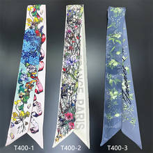 BrandBag Scarf Women Twill Silk Scarf Skinny Scarves Ladies Colorful Butterfly Design Wrist Towel Foulard  Neckerchief Headband 2024 - buy cheap