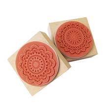12pcs/lot romantic lace flower square wooden stamp DIY scrapbooking rubber stamps 4.5X4.5cm student prize wholesale 2024 - buy cheap