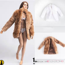 Figura de acción Sexy de Color blanco/marrón TYM103, accesorio de abrigo de piel de mujer Noble, modelo para cuerpo de 12 pulgadas, 1/6 2024 - compra barato